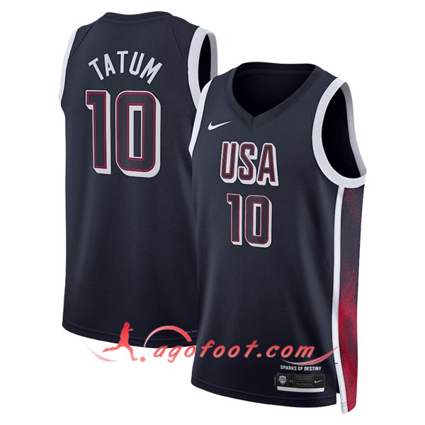 Maillot USA (TATUM #10) 2024/25 Noir