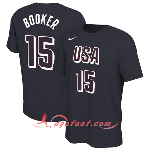 Maillot USA (BOOKER #15) 2024/25 Noir -02
