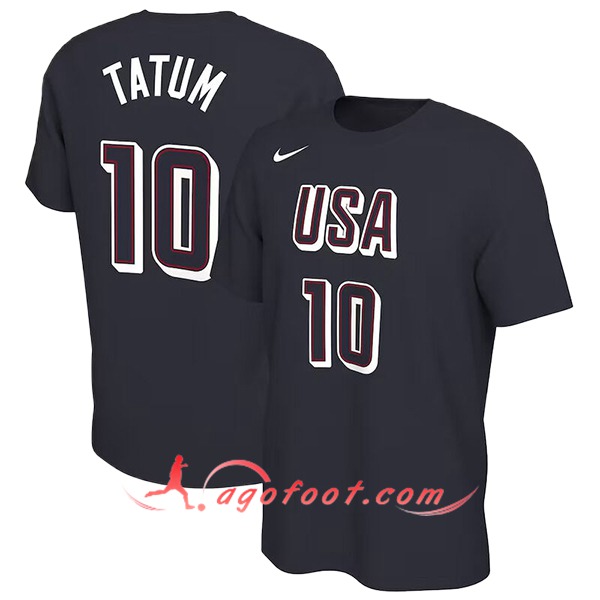 Maillot USA (TATUM #10) 2024/25 Noir -02