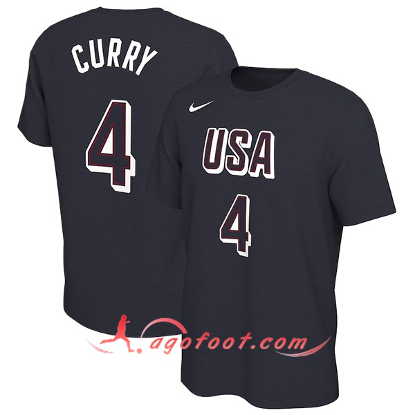 Maillot USA (CURRY #4) 2024/25 Noir -02
