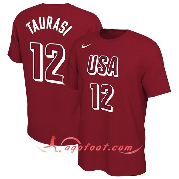 Maillot USA (TAURASI #12) 2024/25 Rouge