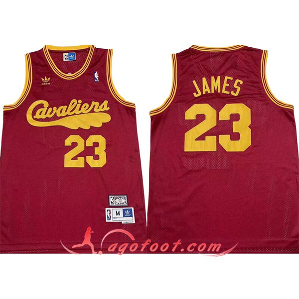 Maillot Cleveland Cavaliers (JAMES #23) 2024/25 Rouge/Jaune