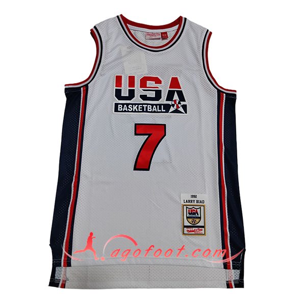 Maillot USA (BIRD #7) 2024/25 Blanc/Rouge/Noir