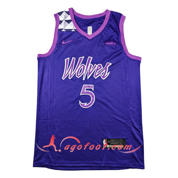 Maillot Minnesota Timberwolves (EDWARDS #5) 2024/25 Pourpre
