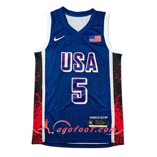 Maillot USA (EDWARDS #5) 2024/25 Bleu/Rouge/Noir
