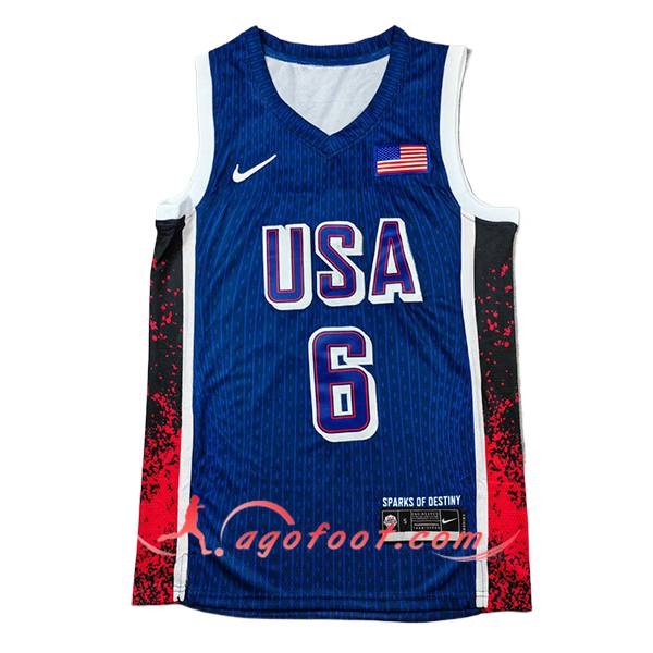 Maillot USA (JAMES #6) 2024/25 Bleu/Rouge/Noir