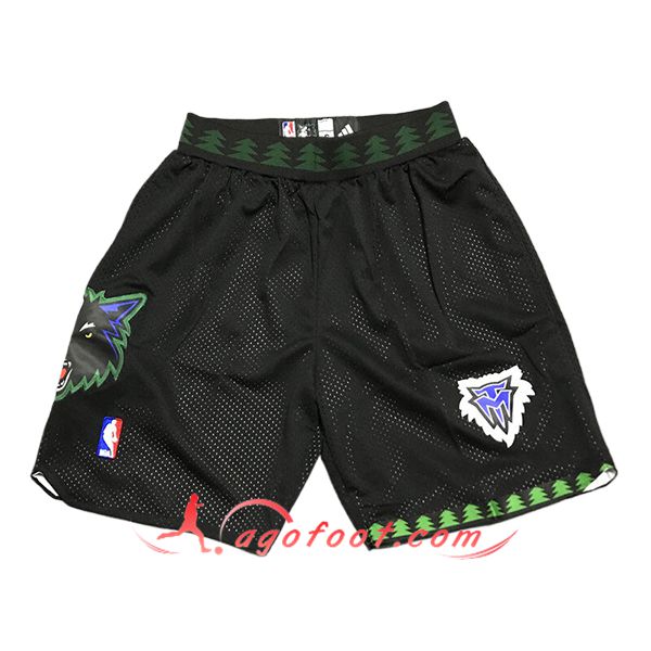 Shorts NBA Minnesota Timberwolves 2024/25 Noir