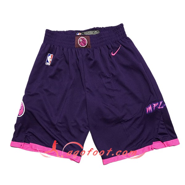 Shorts NBA Minnesota Timberwolves 2024/25 Pourpre