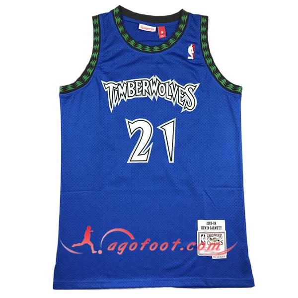 Maillot Minnesota Timberwolves (GARNETT #21) 2024/25 Bleu/Vert -02