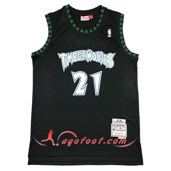 Maillot Minnesota Timberwolves (GARNETT #21) 2024/25 Noir/Vert -02