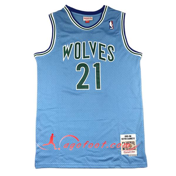Maillot Minnesota Timberwolves (GARNETT #21) 2024/25 Bleu/Vert -03