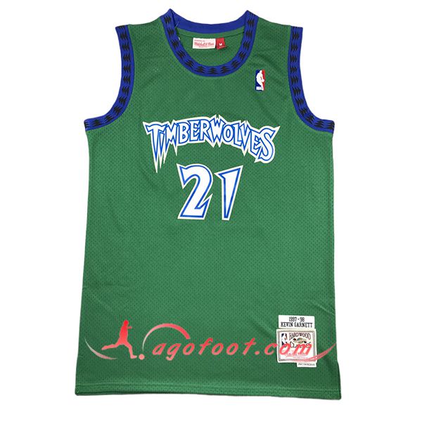 Maillot Minnesota Timberwolves (GARNETT #21) 2024/25 Vert/Bleu