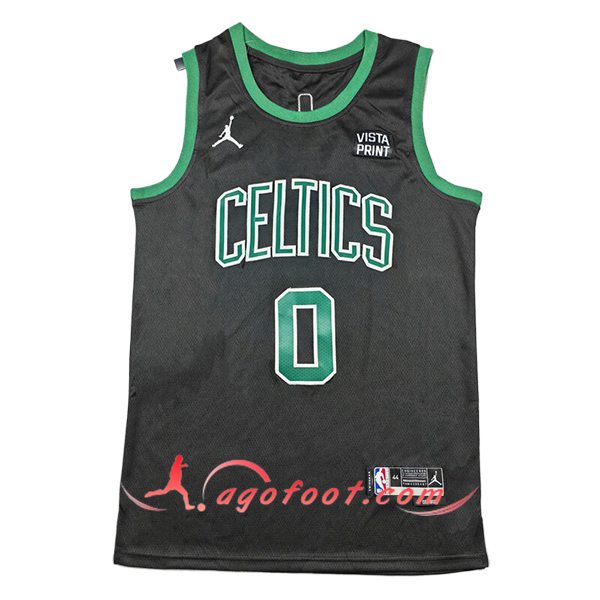 Maillot Boston Celtics (TATUM #0) 2024/25 Noir/Vert