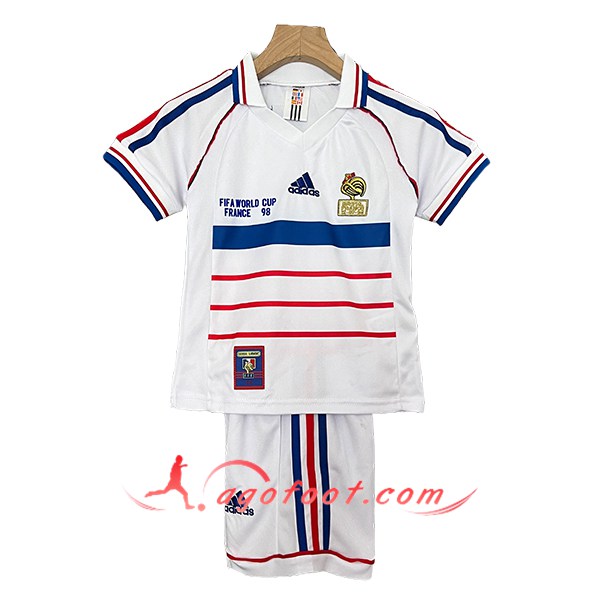 Maillot de Foot France Retro Enfant Exterieur 1998