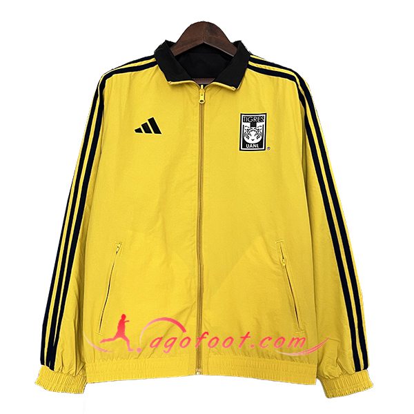 Coupe-Vent Tigres UANL Jaune/Noir 2024/2025