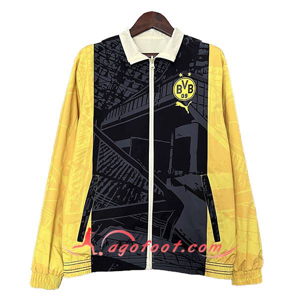 Coupe-Vent Dortmund Noir/Jaune 2024/2025 -02