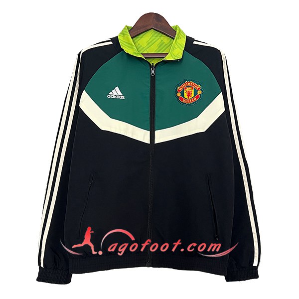 Coupe-Vent Manchester United Noir/Vert/Blanc 2024/2025