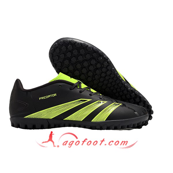 Adidas Chaussures de Foot Predator Club TF Noir/Vert