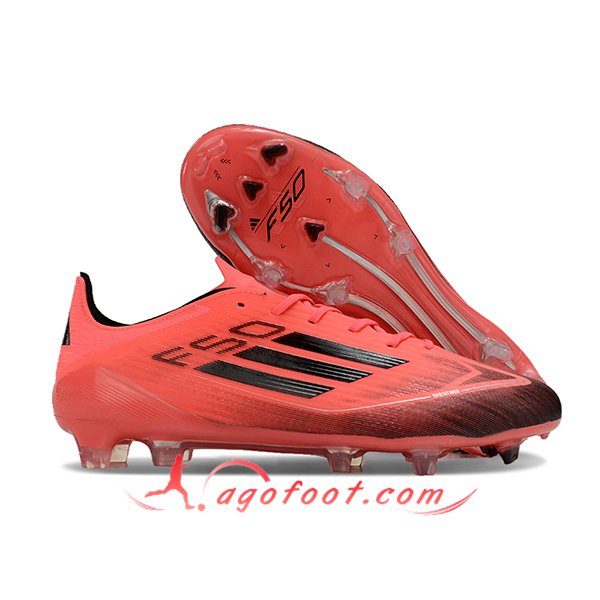 Adidas Chaussures de Foot F50 ELITE FG Orange/Noir