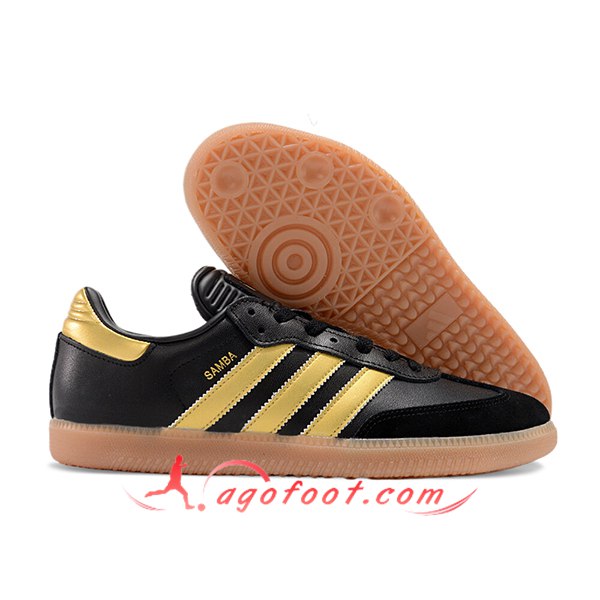 Adidas Chaussures de Foot SAMBA MESSI INDOOR BOOTS Noir/Jaune