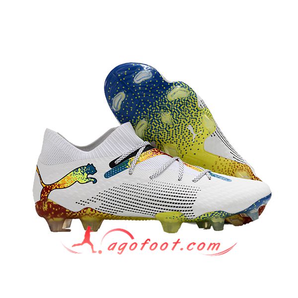 PUMA Chaussures de Foot FUTURE 7 ULTIMATE FG/AG Blanc