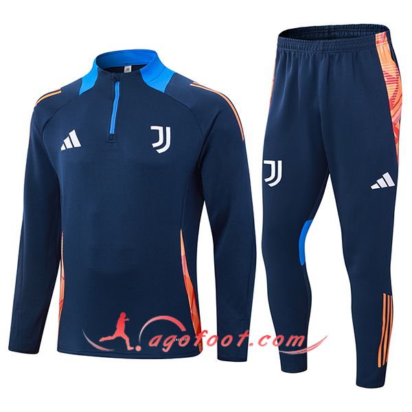 Ensemble Survetement de Foot Juventus Orange/Bleu 2024/2025 -03
