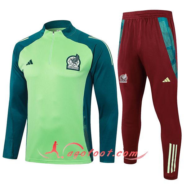 Ensemble Survetement de Foot Mexique Vert/Brun 2024/2025