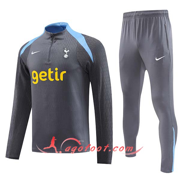 Ensemble Survetement de Foot Tottenham Hotspur Gris/Bleu 2024/2025
