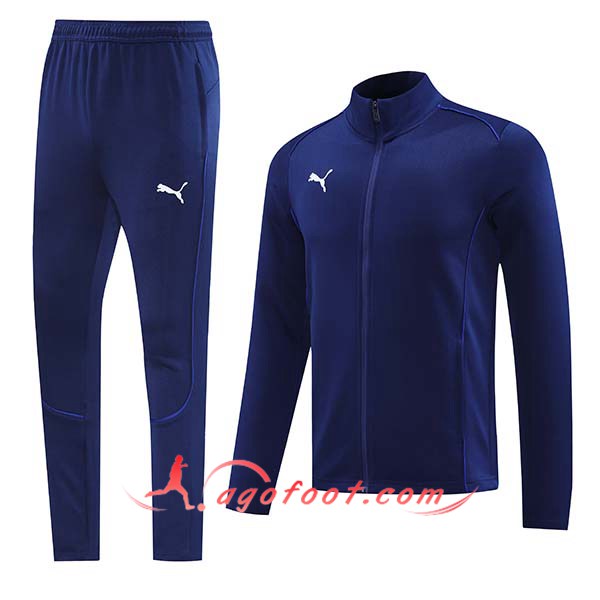 Ensemble Survetement de Foot Veste Foot PUMA Bleu Royal 2024/2025