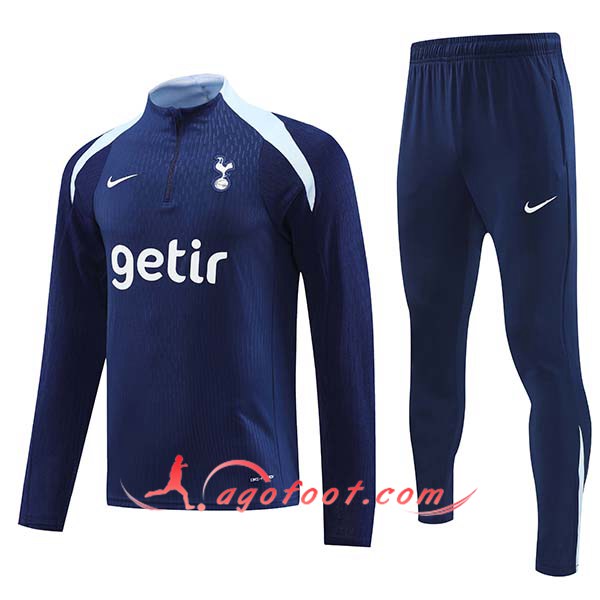 Ensemble Survetement de Foot Tottenham Hotspur Enfant Bleu Marine 2024/2025