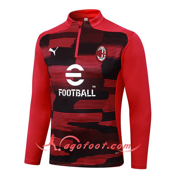 Sweatshirt Training Milan AC Rouge/Noir 2024/2025