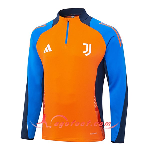 Sweatshirt Training Juventus Orange/Bleu 2024/2025