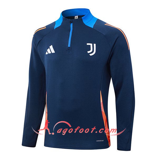 Sweatshirt Training Juventus Orange/Bleu 2024/2025 -02