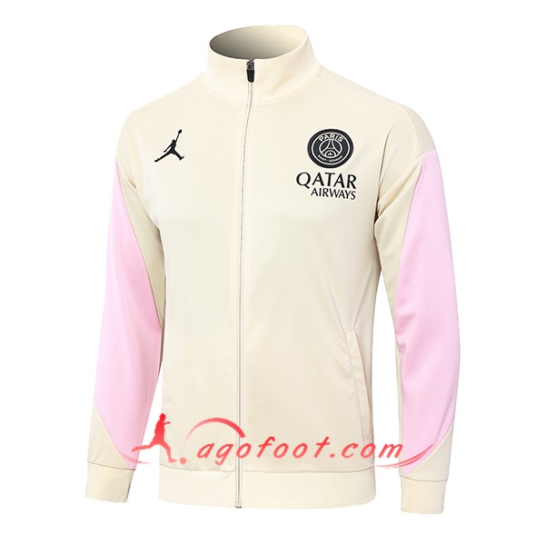 Veste Foot PSG Jaune/Rose 2024/2025