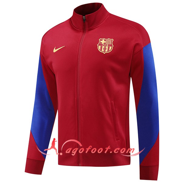 Veste Foot FC Barcelone Rouge/Bleu 2024/2025 -03