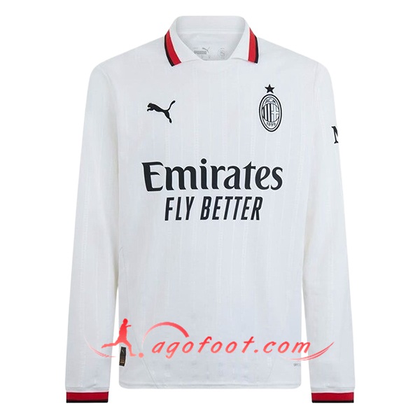 Nouveau Maillot de Foot Milan AC Exterieur Manches Longues 2024/2025