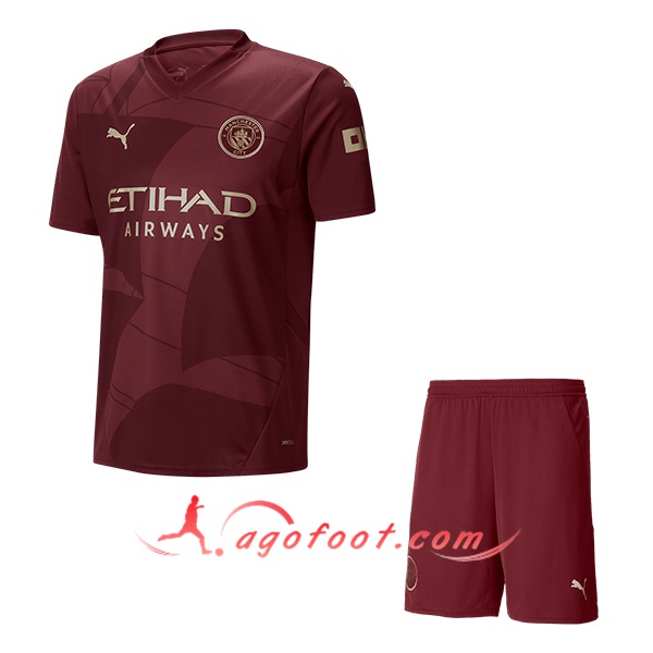 Nouveau Maillot de Foot Manchester City Enfant Third 2024/2025