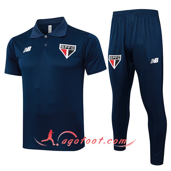 Ensemble Polo Foot Sao Paulo FC Bleu Marine 2024/2025