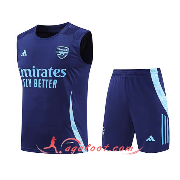 Ensemble Training Debardeur Arsenal Bleu 2024/2025