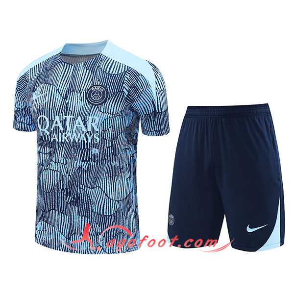 Ensemble Training T-Shirts PSG Bleu/Noir 2024/2025