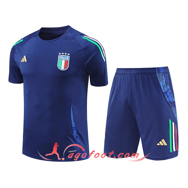 Ensemble Training T-Shirts Italie Bleu 2024/2025