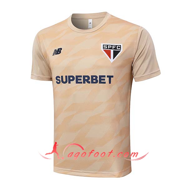 Training T-Shirts Sao Paulo FC Beige 2024/2025
