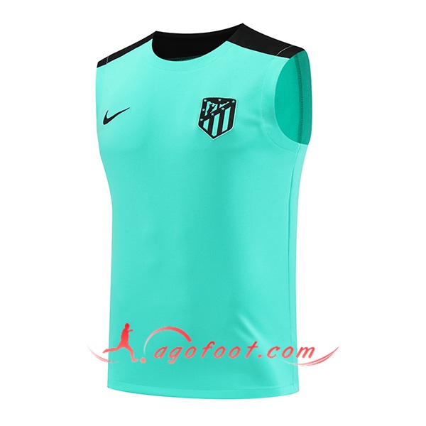 Training Debardeur Atletico Madrid Vert/Noir 2024/2025