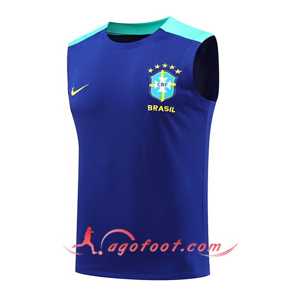 Training Debardeur Brésil Bleu 2024/2025