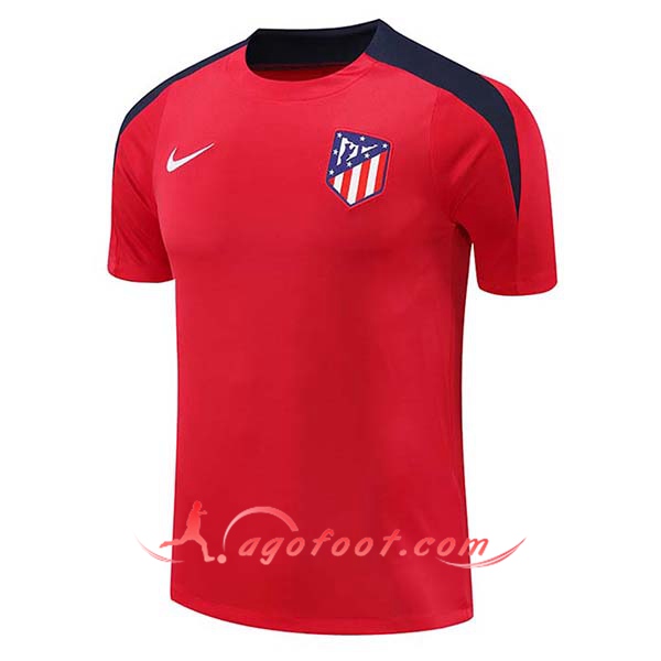 Training T-Shirts Atletico Madrid Rouge/Bleu 2024/2025