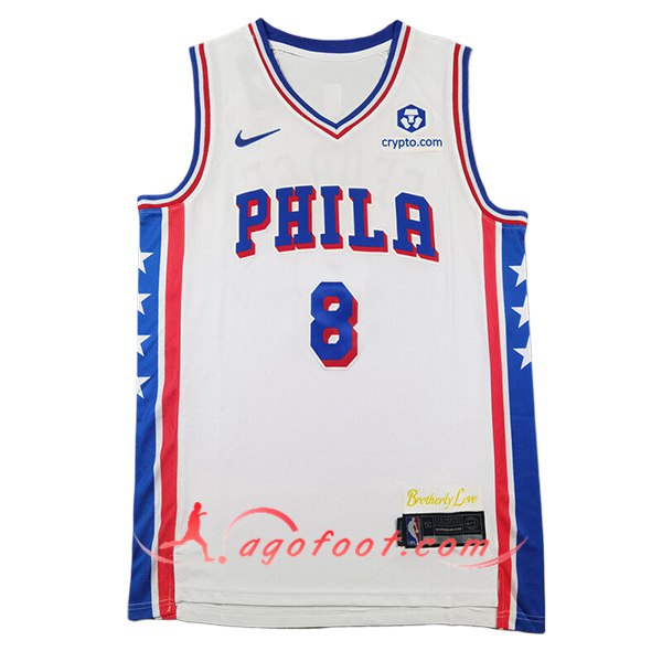 Maillot Philadelphia 76ers (GEORGE #8) 2024/25 Blanc/Bleu