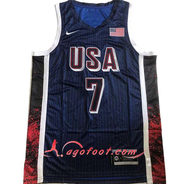 Maillot USA (DURANT #7) 2024/25 Bleu Foncé