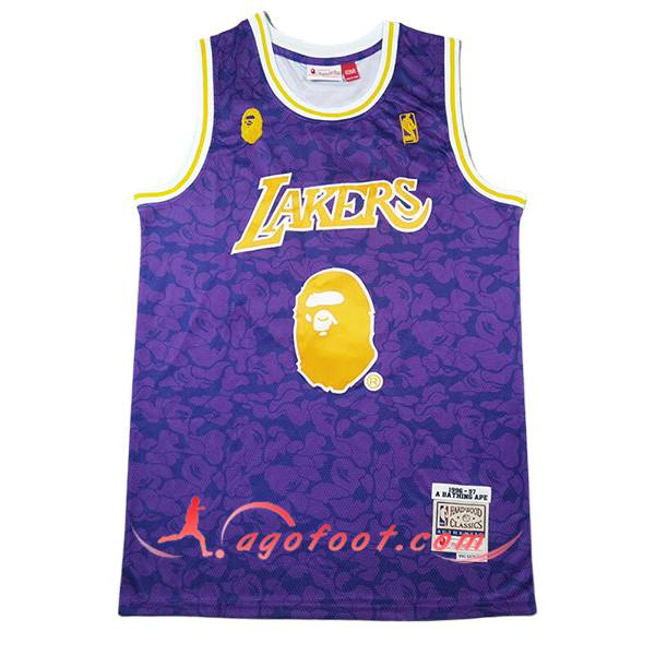Maillot Los Angeles Lakers (BAPE #93) 2024/25 Pourpre
