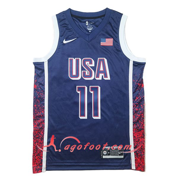 Maillot USA (EMBIID #11) 2024/25 Bleu/Rouge/Noir