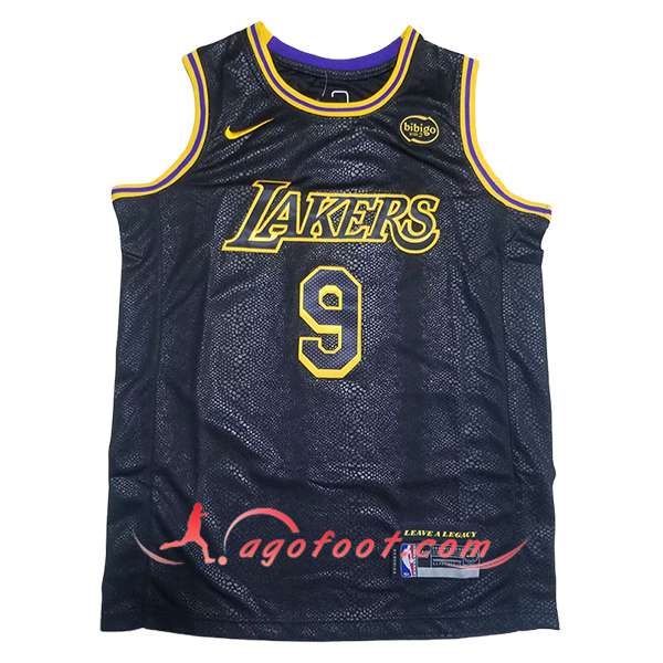 Maillot Los Angeles Lakers (JAMES JR. #9) 2024/25 Noir/Jaune